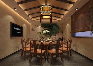 廣州市茶室裝修設(shè)計 素雅齋堂