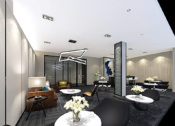 諧霆服裝公司辦公室休閑區(qū)設計