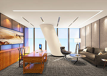 萬華投資公司經(jīng)理室設計裝修