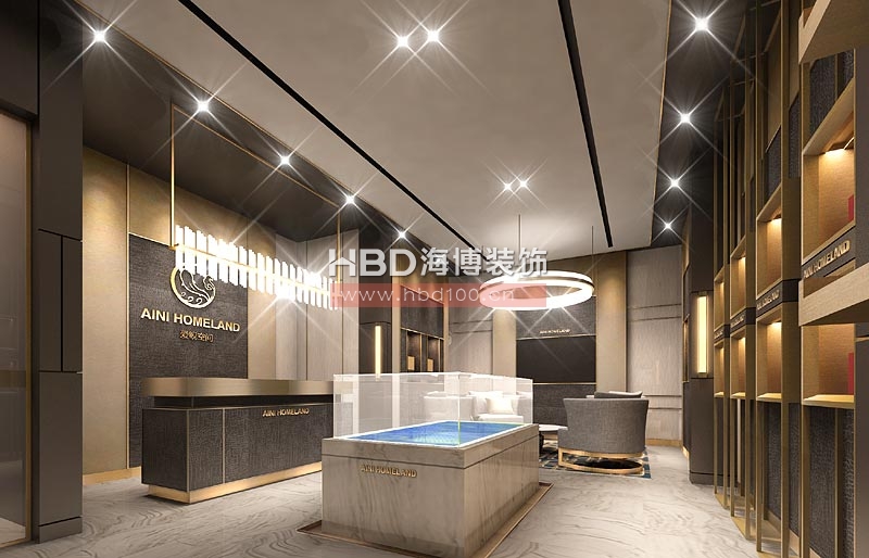 展廳設(shè)計 杭州愛鯢家園展廳角度三