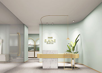 廣州連鎖美容院裝修設(shè)計 伊萊恩品牌
