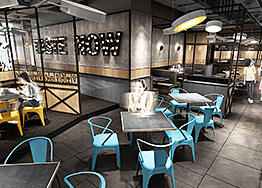 300平廣州餐飲裝修設(shè)計方案賞析